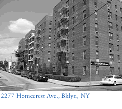 Site: 2277 Homecrest Ave., Brooklyn, NY